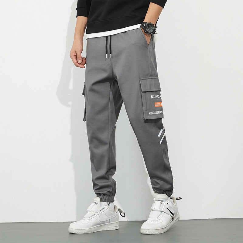 Herren Urbanes Camouflage-Jogger mit Utility-Taschen und elastischem Knöchelsaum Drune