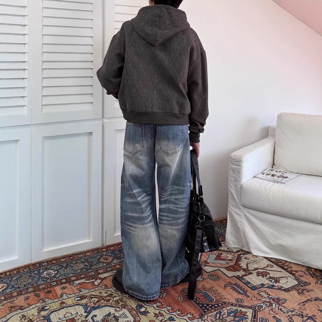 Damen Weitgeschnittene Denim Jeans Drune