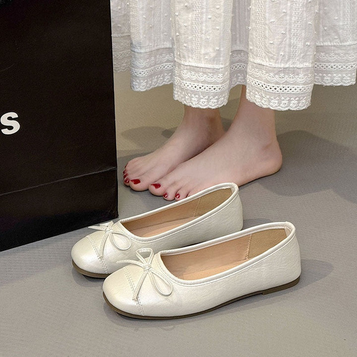 Damen Ballerinas mit zartem Schleifen-Detail und weichem Innenfutter Drune