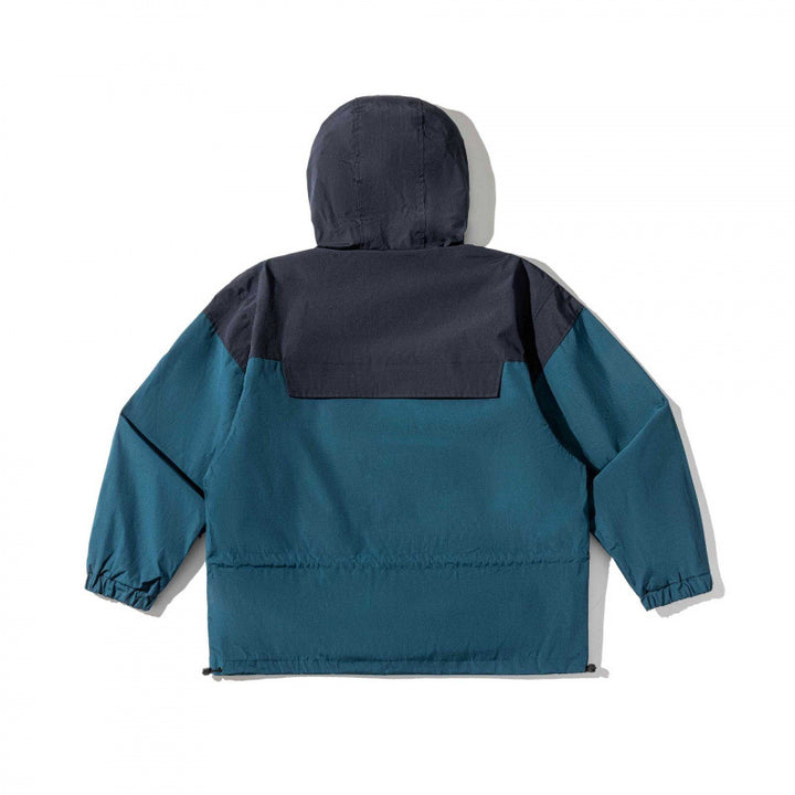 Unisex Weitgeschnittene Utility-Fieldjacke mit Kapuze, Tunnelzug und Pattentaschen Drune