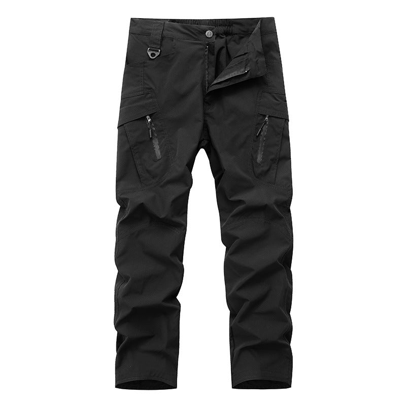 Herren Technische Trekkinghose mit wasserabweisender Oberfläche, ergonomischen Knieabnähern und Multifachtaschen Drune