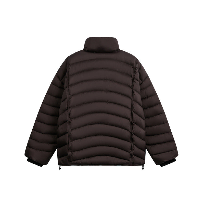 Damen Kurz geschnittene ultraleichte Steppjacke mit Stehkragen Drune