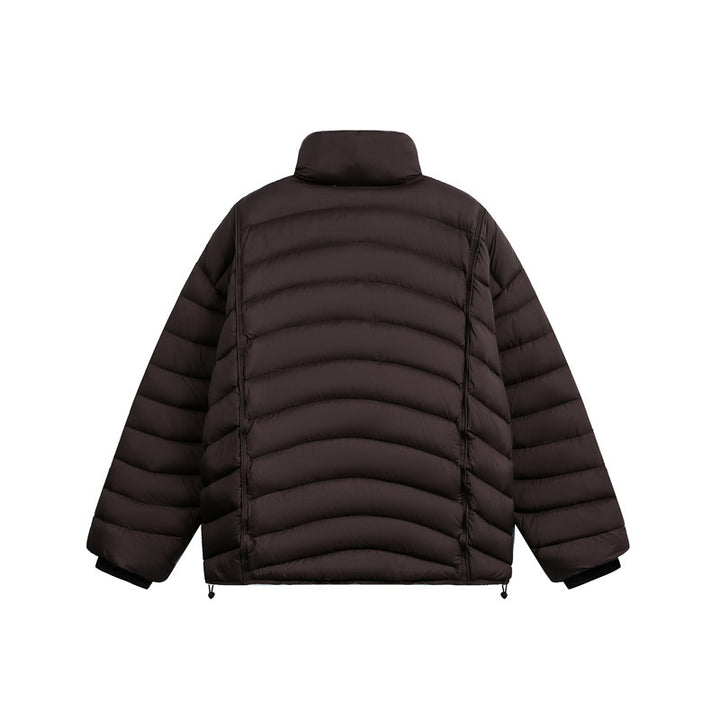 Damen Kurz geschnittene ultraleichte Steppjacke mit Stehkragen Drune