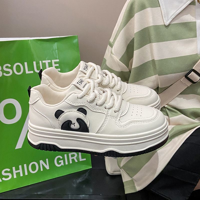 Damen Modische Sneaker mit Pandadesign Drune