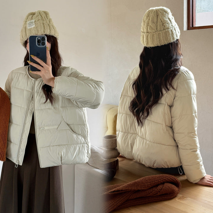 Damen Wärmende Steppjacke mit modischem Schnitt und Taschen Drune