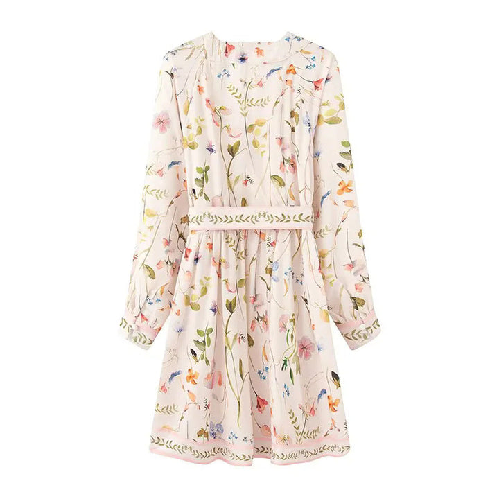 Damen Kimono-Robe mit floralem Muster und Taillengürtel Drune