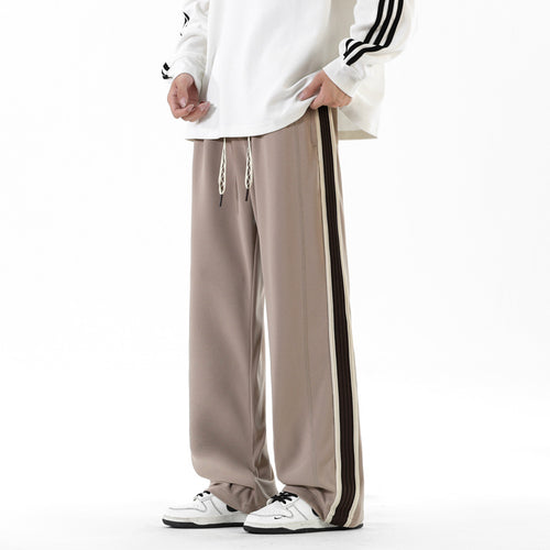 Herren Sportliche Freizeithose mit kontrastierenden Seitensstreifen