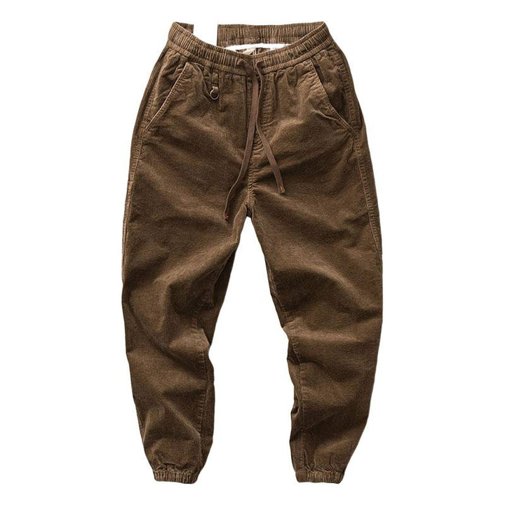 Herren Chino-Joggerhose aus Baumwollmix mit elastischem Bund, Tunnelzug und elastischen Knöchelbündchen Drune