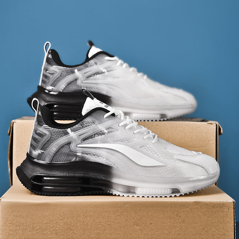 Herren Atmungsaktive Laufsneaker mit sichtbarer Luftkammer-Zwischensohle und gestricktem Mesh-Obermaterial Drune