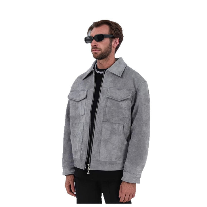 Herren modische und bequeme Übergangsjacke mit großen Taschen Drune
