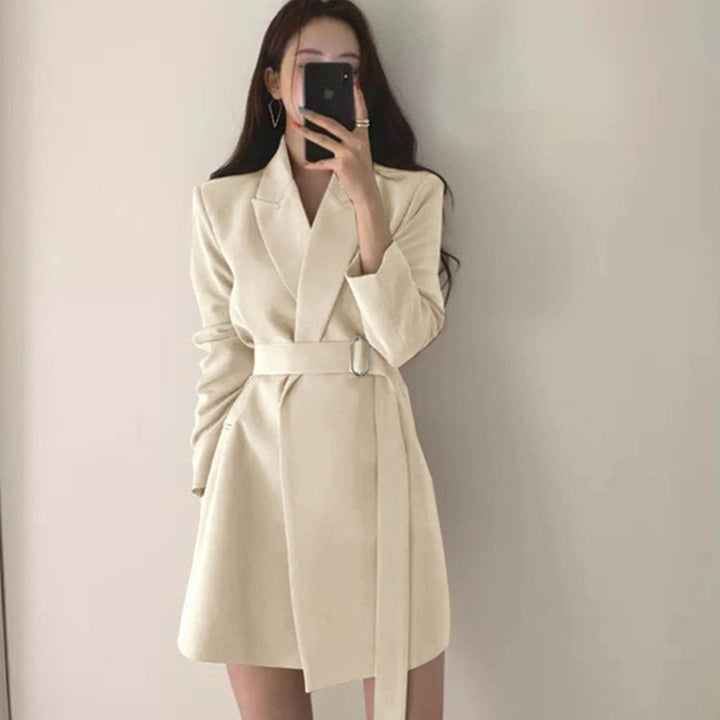 Damen Eleganter Blazer-Kleid Drune