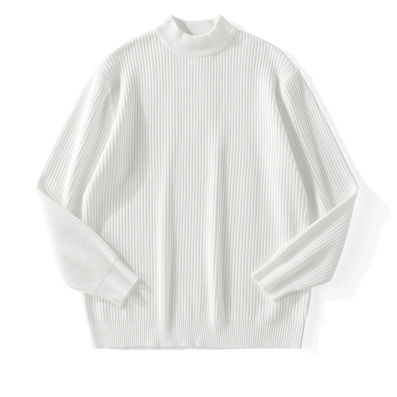 Herren Feinstrickpullover mit Stehkragen Drune
