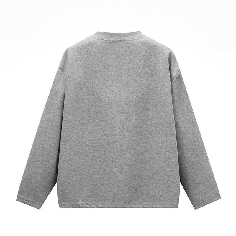 Unisex Oversize Rundhals-Sweatshirt mit Raglannähten und feiner Struktur Drune