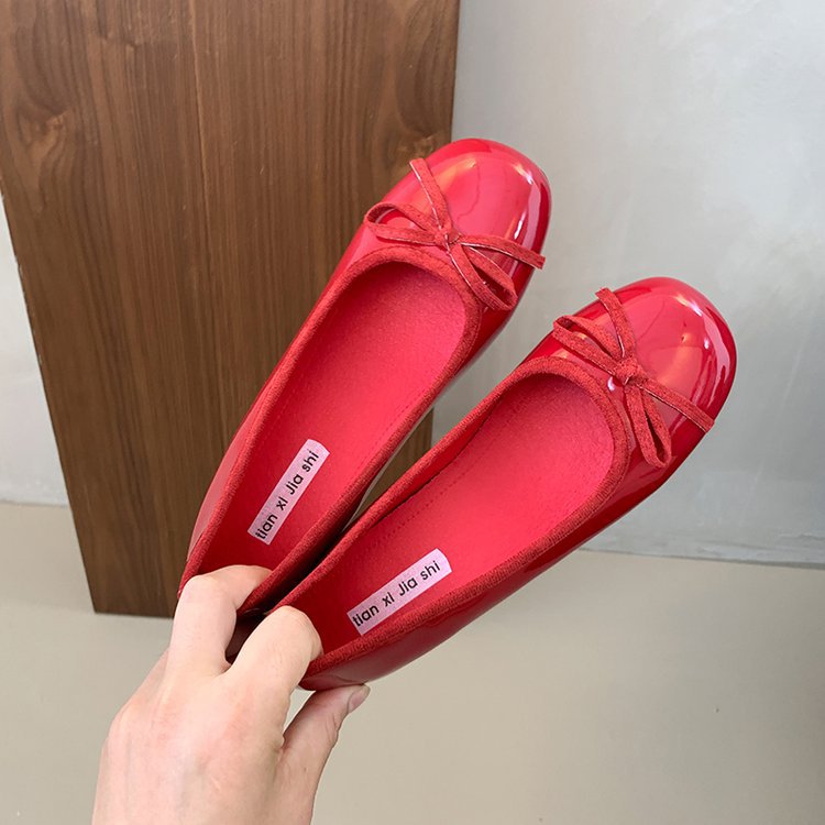 Damen Ballerinas mit dekorativer Schleifenapplikation und komfortablem Fußbett Drune