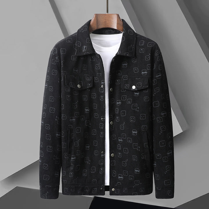 Herren Modische Utility-Jacke mit aufgesetzten Taschen Drune