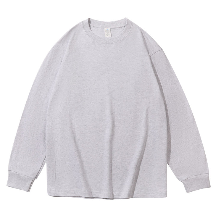 Unisex Oversize-Langarm-Sweatshirt mit Rundhalsausschnitt und gerippten Bündchen Drune