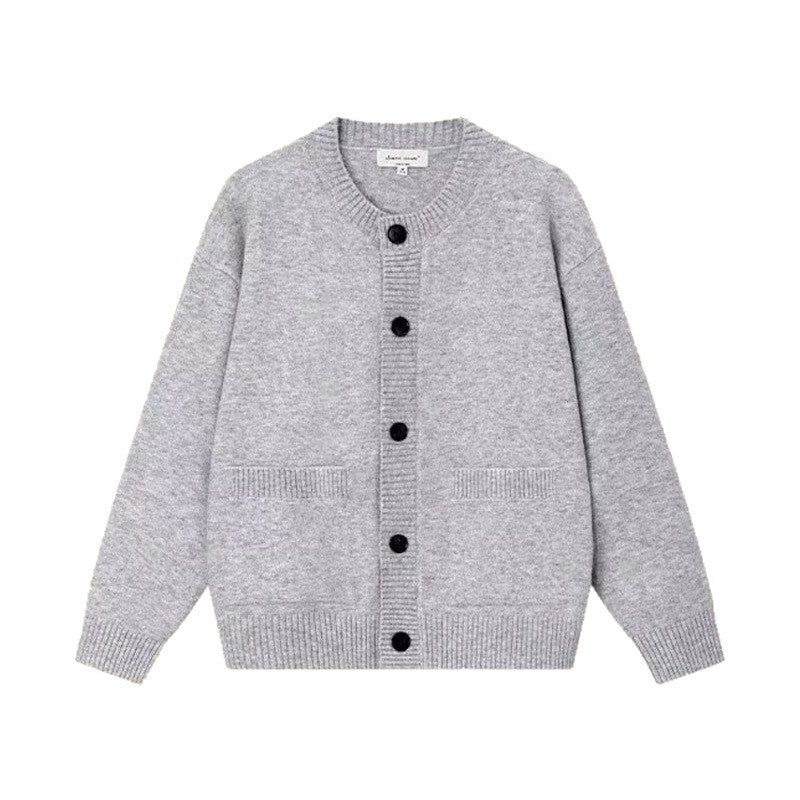 Herren Gemütliche Strickjacke mit Knopfleiste Drune