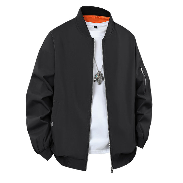 Herren Freizeitjacke mit hohem Kragen und praktischen Taschen Drune