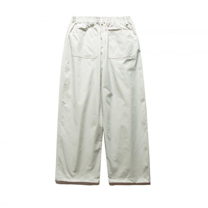 Unisex Weite Plissee-Hose mit elastischem Bund und Bundfalten Drune