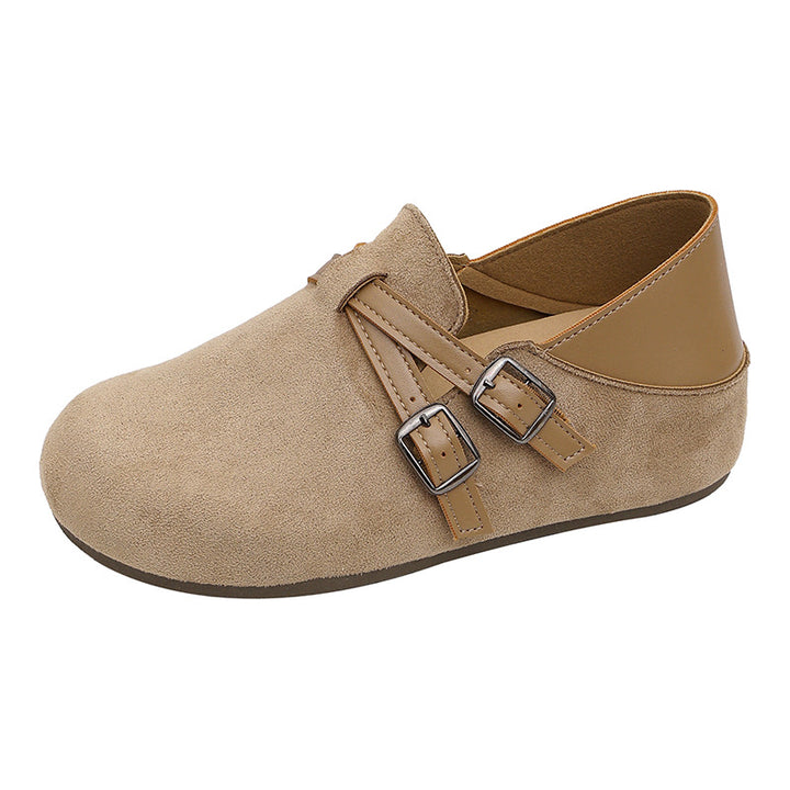Damen Komfortable Clogs mit doppeltem Riemen Drune