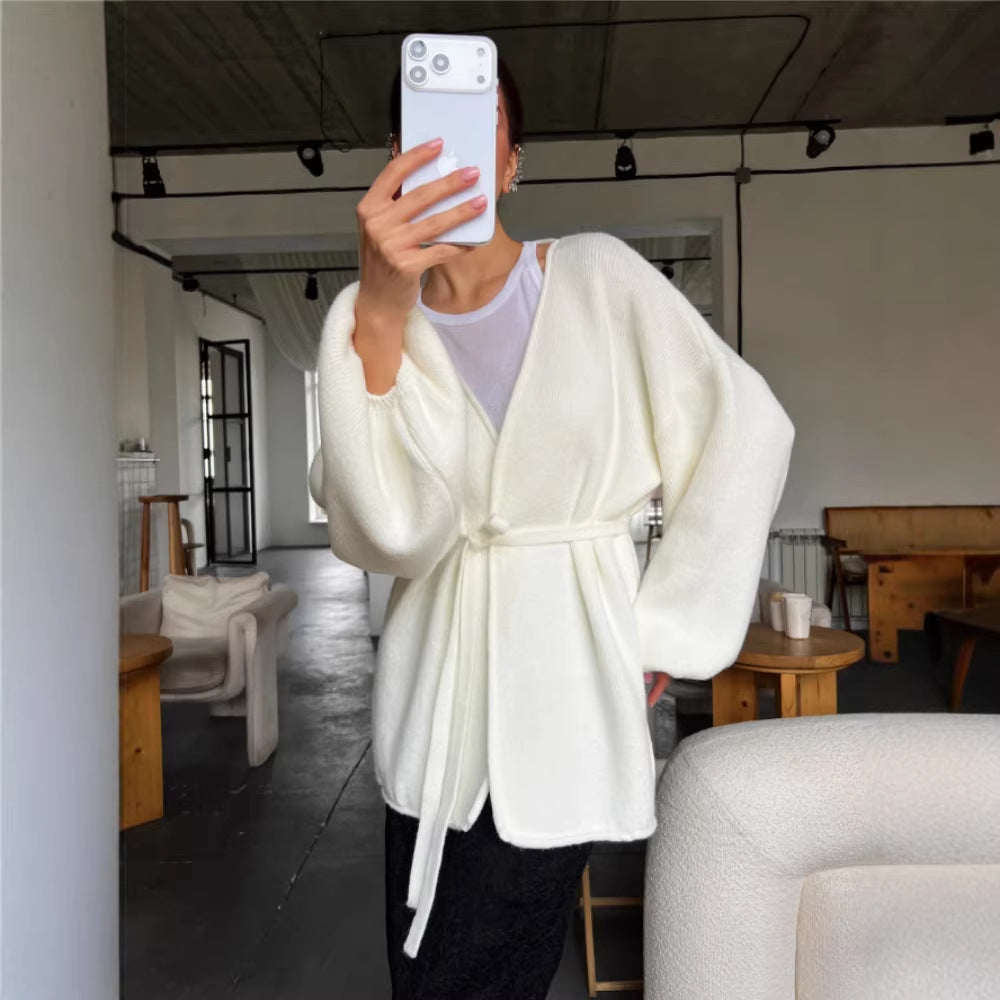 Damen Gemütlicher Oversized Strickcardigan Drune