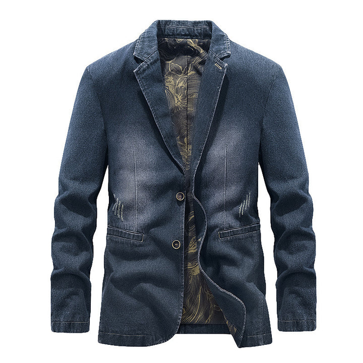 Herren Modische Denim Blazer Drune