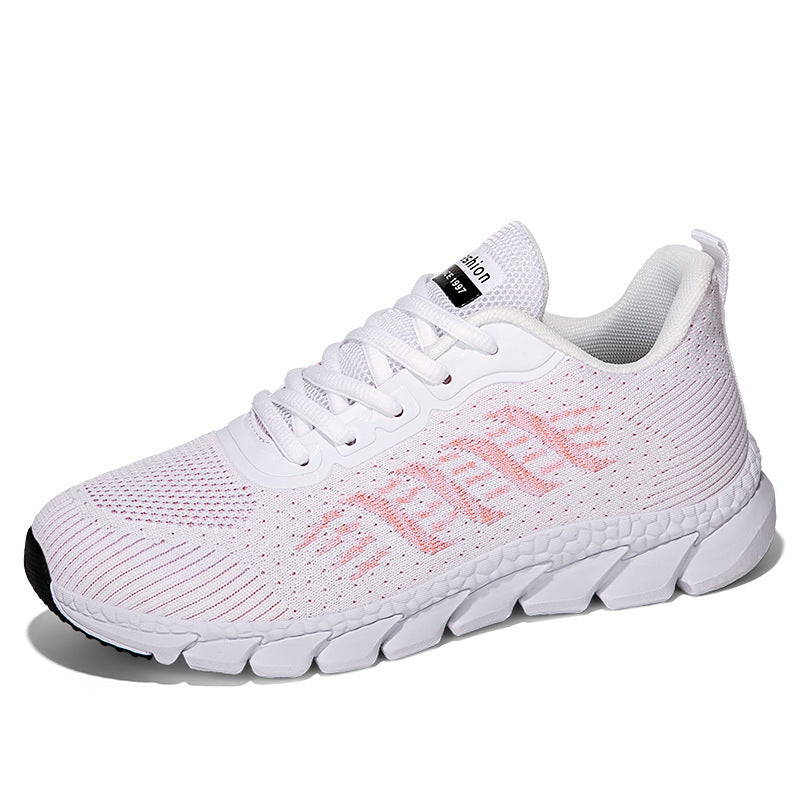 Damen nan nahtlose Strick-Laufschuhe mit viskoelastischem Komfort-Fußbett und segmentierter Flexlaufsohle Drune