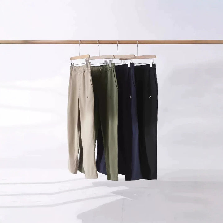 Damen funktionale Freizeit-Hose mit elastischem Bund und seitlichen Taschen Drune