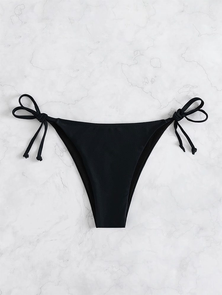 Damen klassisches Triangel-Bikini-Set mit verstellbaren Trägern Drune
