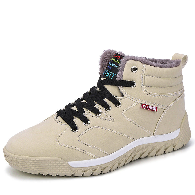 Damen Gefütterte High-Top Winter-Sneaker mit Teddyfutter, gepolstertem Schaft und griffiger Profilsohle Drune