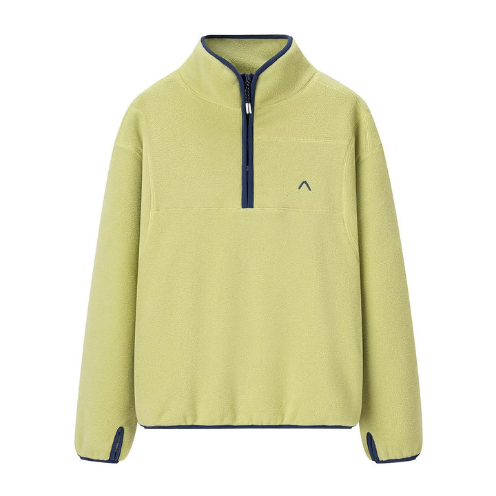 Damen Fleece-Pullover mit hoher Kragenlösung und praktischen Reißverschlussdetails Drune