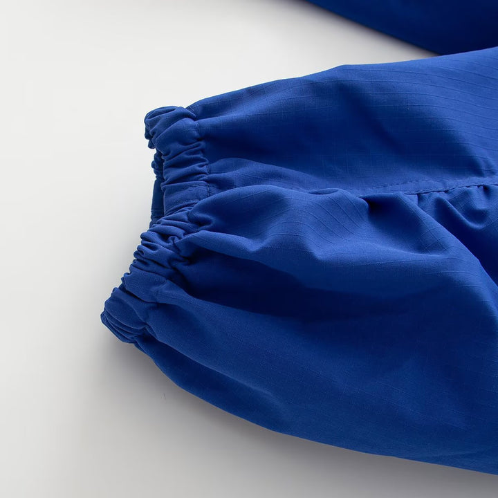 Damen Übergangsjacke mit weitem Ballonärmeln, Stehkragen und Tunnelzug Drune