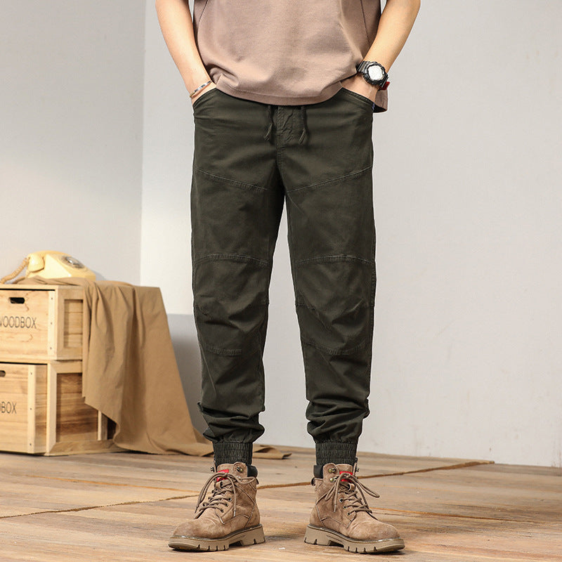 Herren Maskulin-Workwear Trekking-Joggerhose mit verstärkten Kniepatches und elastischem Saum Drune