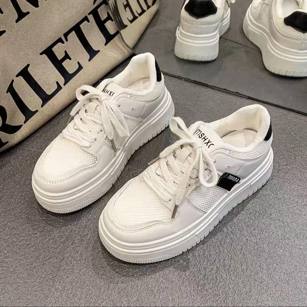 Damen Komfortable und sportliche Sneakers mit atmungsaktiver Mesh-Oberfläche und dämpfender Sohle Drune