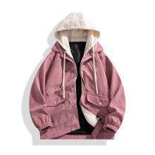 Damen Modische Überziejacke mit Kapuze Drune