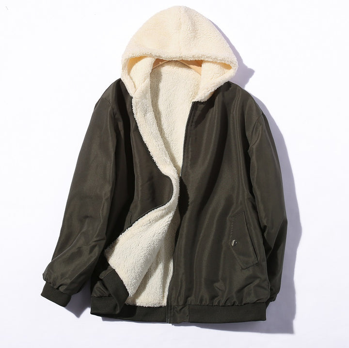 Damen Kuschelige Fleece-Jacke Drune