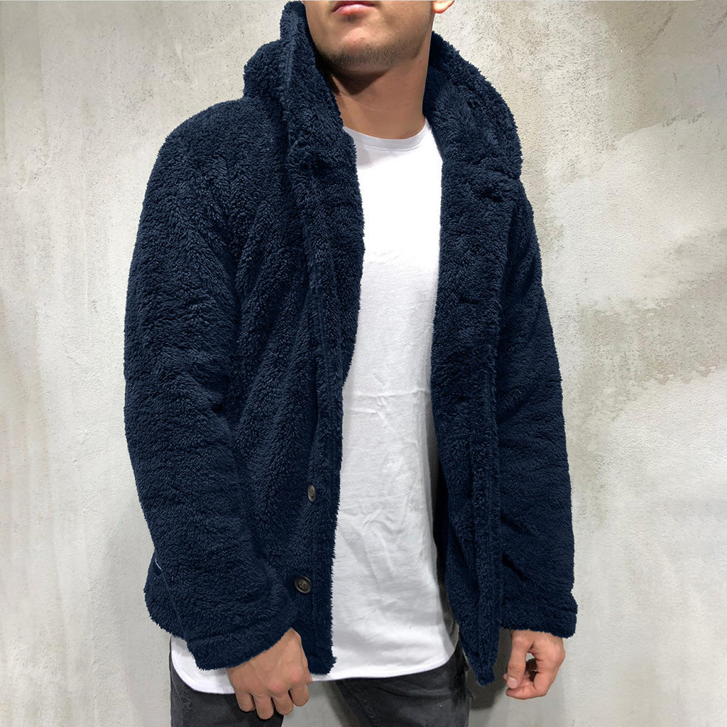 Herren kuschelige Fleecejacke Drune
