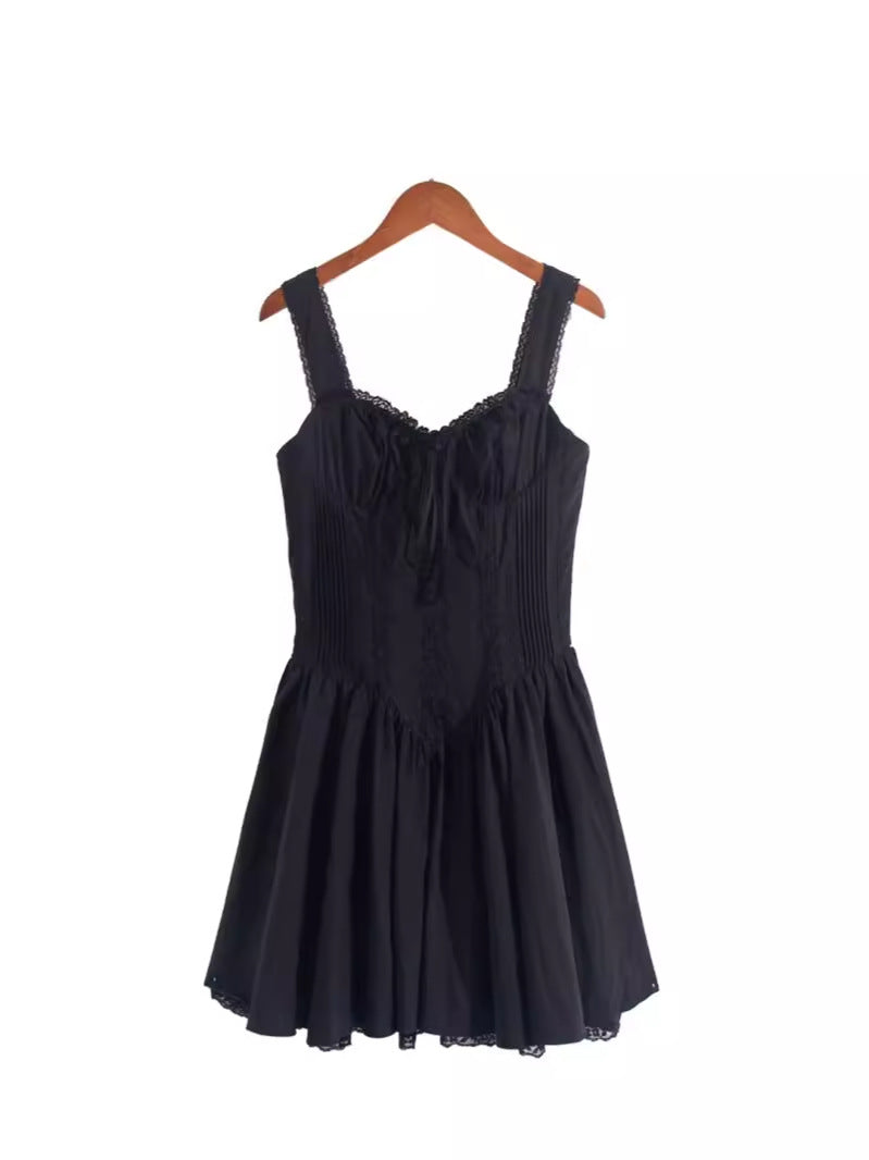 Damen Verspieltes Minikleid mit Rüschendetails Drune