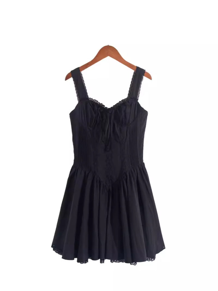 Damen Verspieltes Minikleid mit Rüschendetails Drune