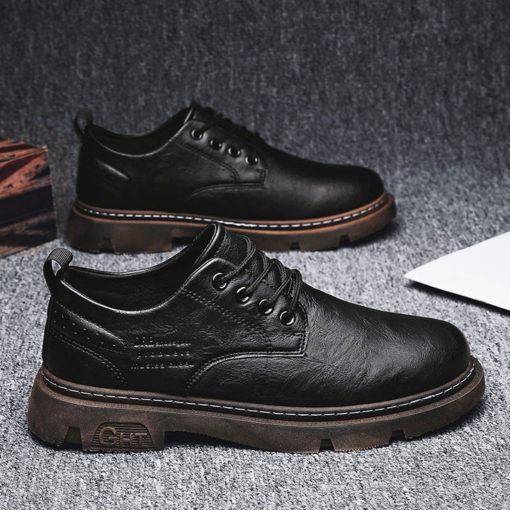 Herren Schnürschuhe aus hochwertigem Leder mit rutschfester Sohle Drune
