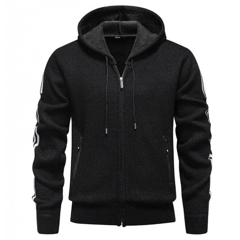 Herren Sportliche Kapuzenjacke mit innovativem Materialmix Drune