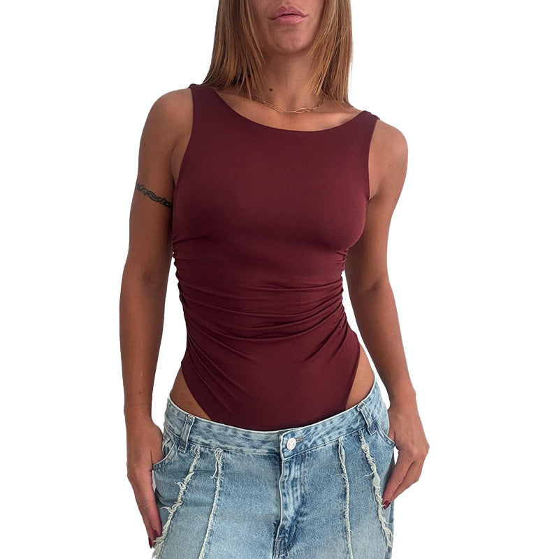 Damen Bodysuit mit elegantem Rüschendetail Drune