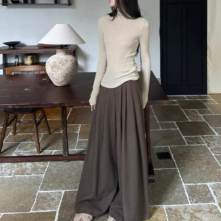 Damen Elegante weite Hochbundhose Drune