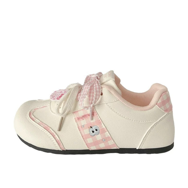 Damen Verspielte Sneakers mit dekorativen Schleifen und tierischen Applikationen Drune