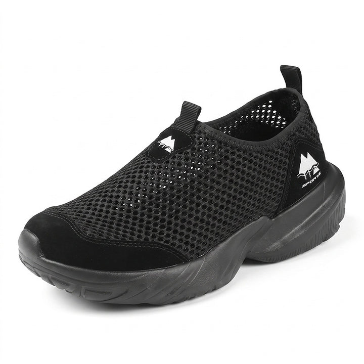 Unisex Atmungsaktive Mesh-Slipper mit gedämpfter Profilsohle Drune