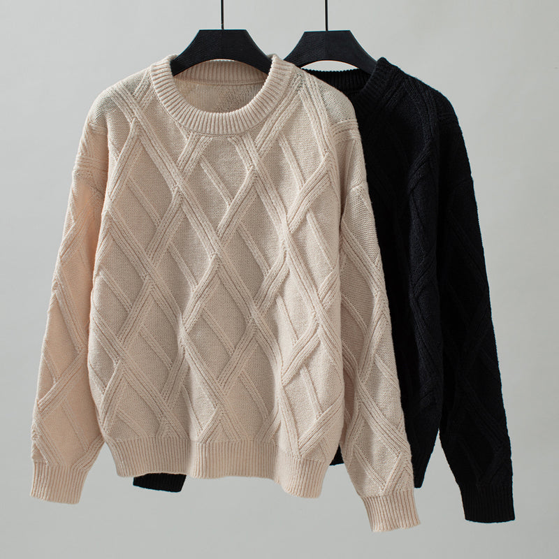 Drune | Einfarbiger Pullover Für Lässige Outfits