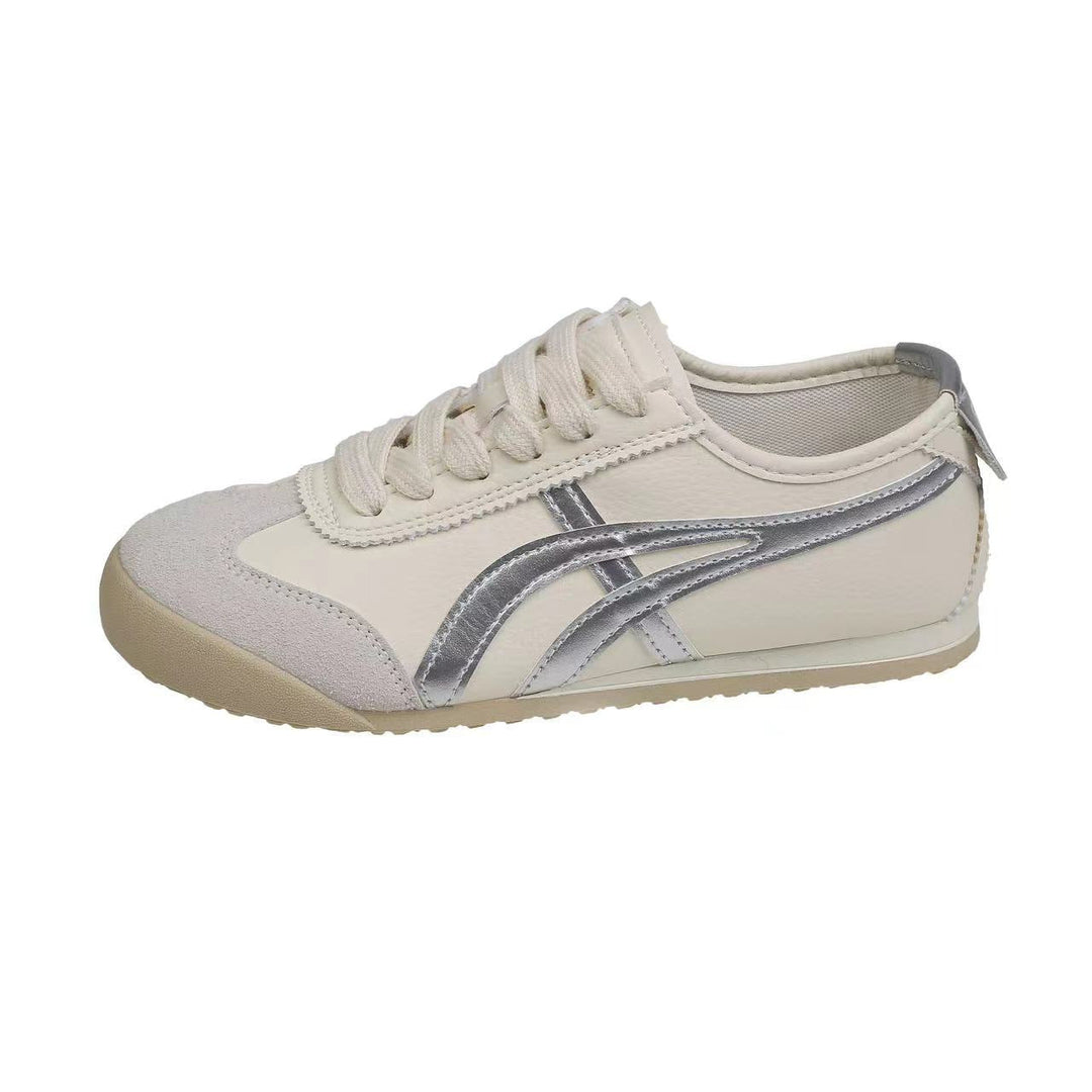 Damen Sportliche Sneakers im Retro-Design mit kontrastierenden Farbakzenten Drune