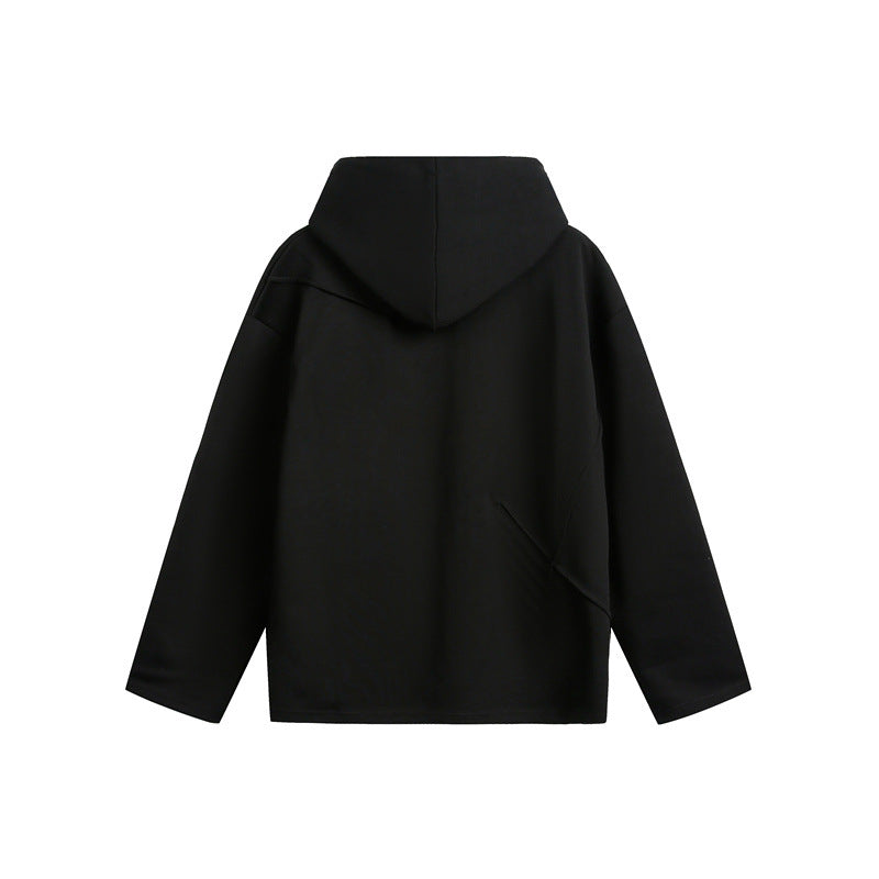 Unisex Oversize-Kapuzenpullover aus leichter French-Terry mit markanten Abnähern Drune