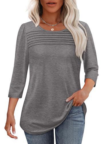Damen Elegant geschnittenes Oberteil mit gerafften Details Drune