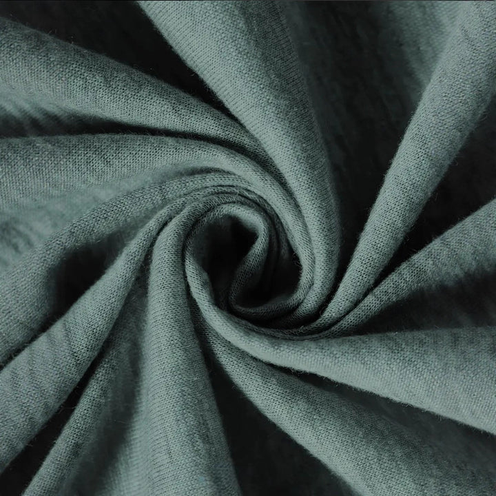 Damen A-Linien Kleid mit floralem Design und Zierknöpfen Drune